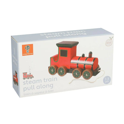 Steam Train Wooden Pull Along